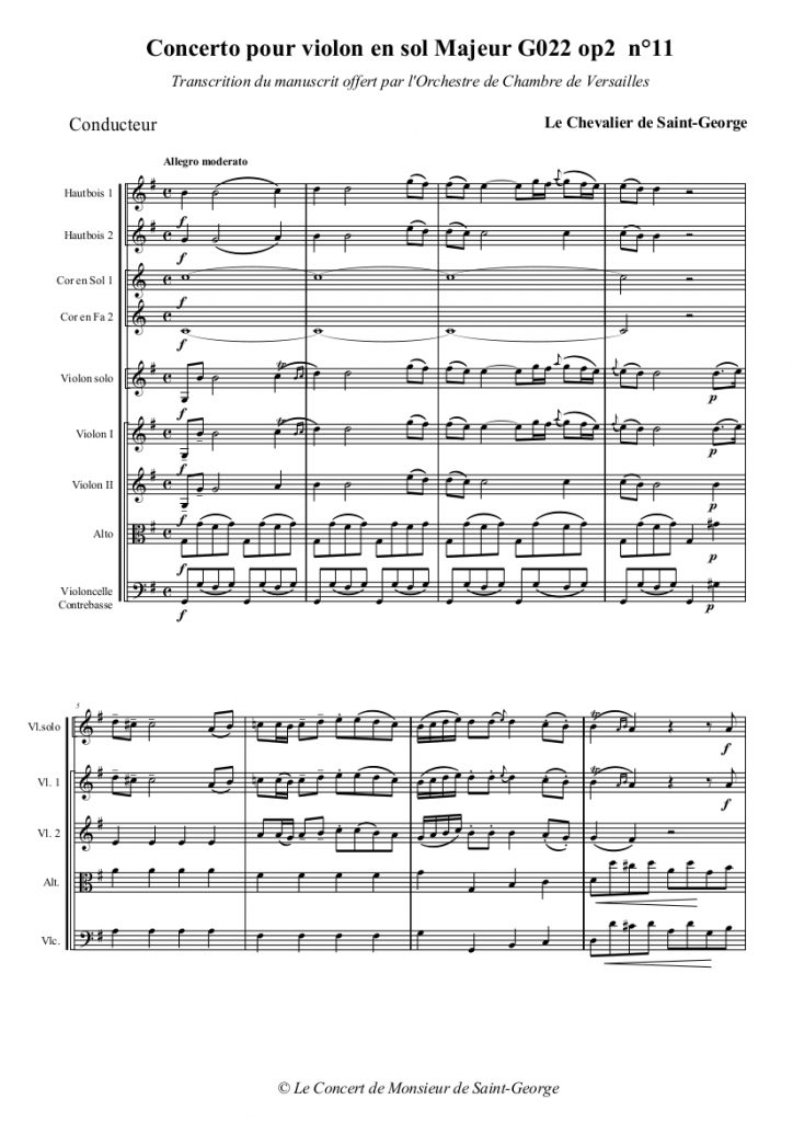 Concerto en Fa Majeur (F Major) G.022