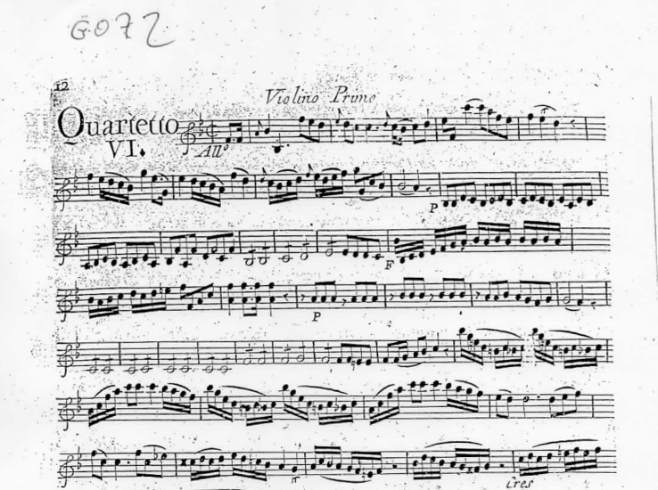 Quatuor en Si bémol Majeur (B flat Major) G.072